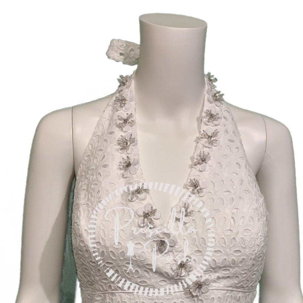 NWT Lilly Pulitzer “Willa Midi Dress” White Halter - Picture 5 of 14
